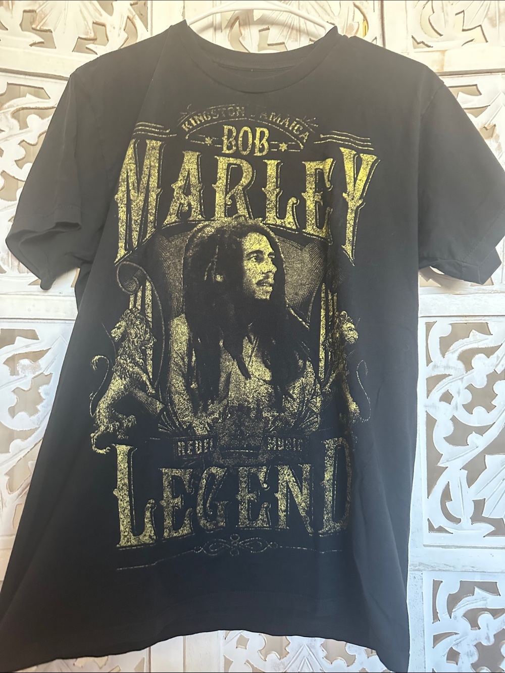 Black Graphic Bob Marley Legend T-Shirt